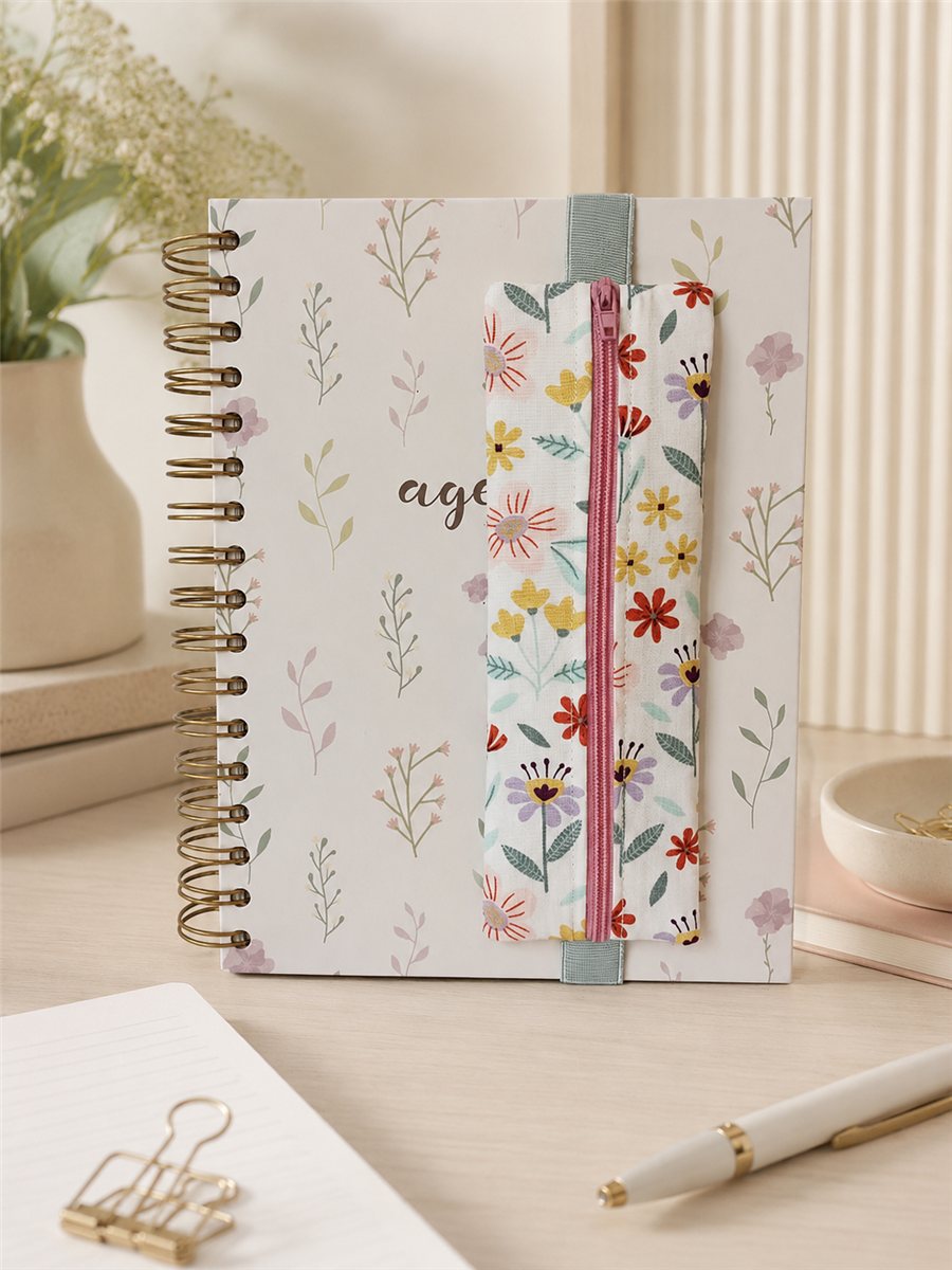 Estuche para agenda hecho a mano
