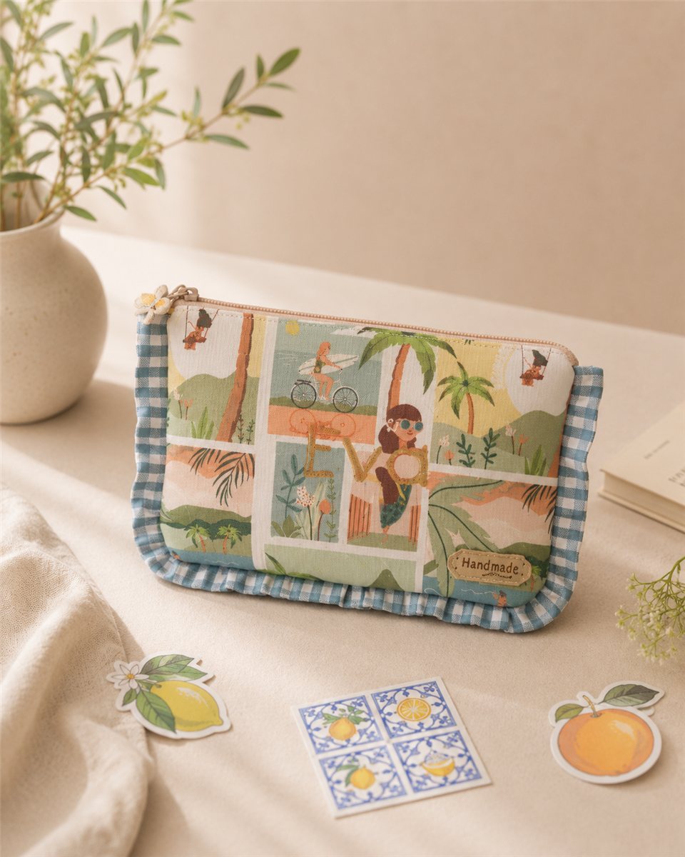 Neceser personalizado Eva, hecho a mano